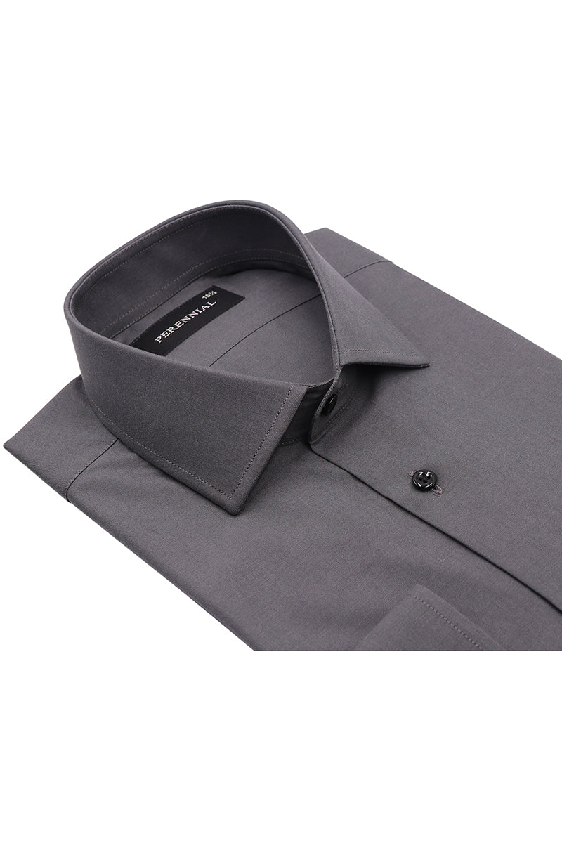 Dark Grey PinPoint Shirt