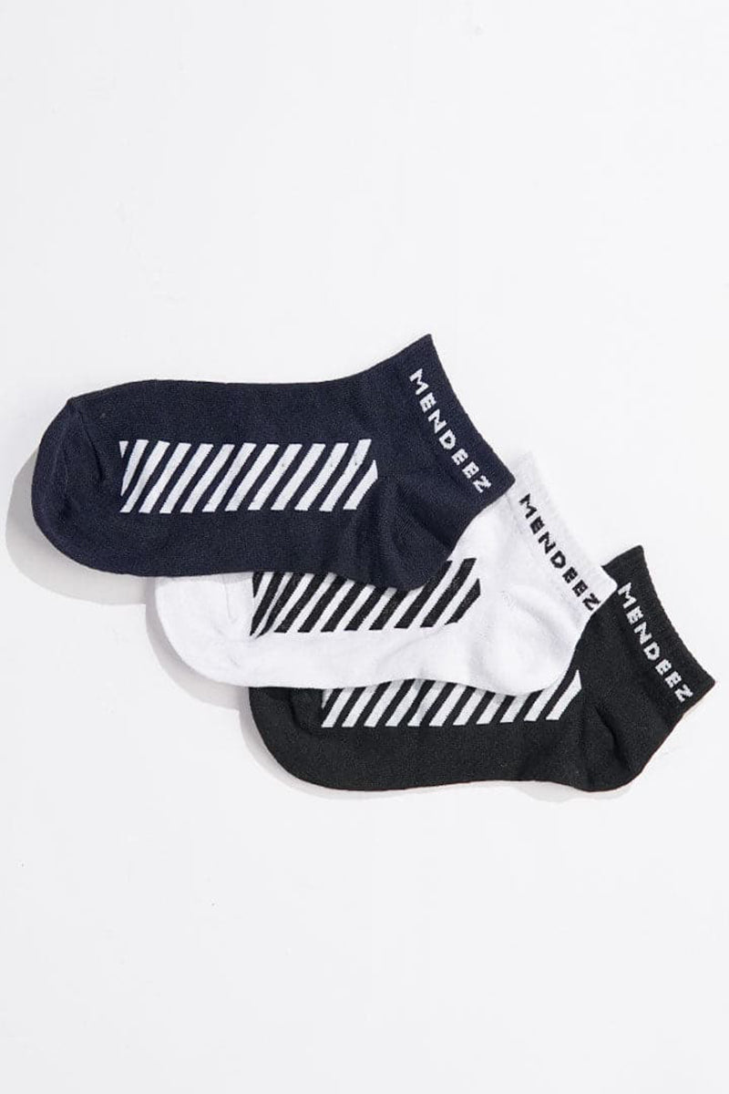 Barcode Ankle Socks - Pack of 3