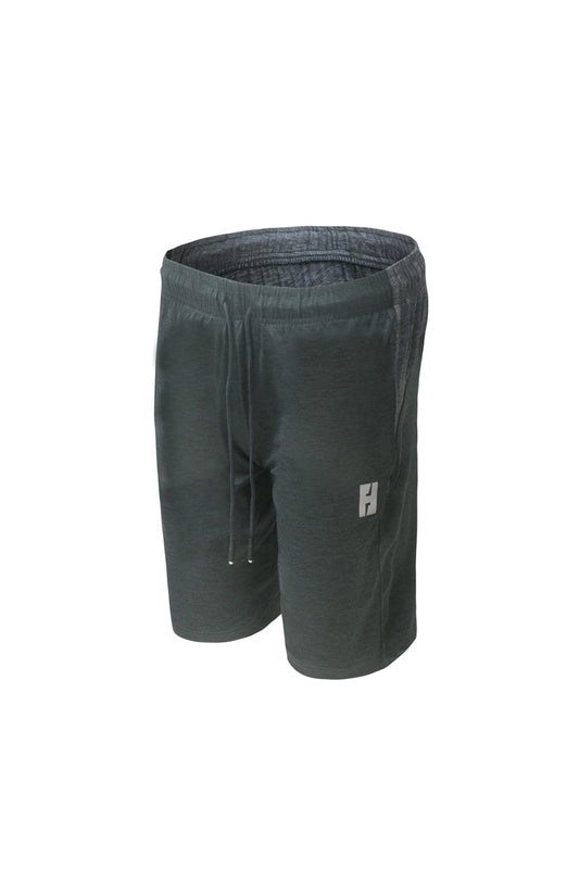 Flush Sports Athletic Gym Outdoor Shorts With Secure Zipper Pocket Green