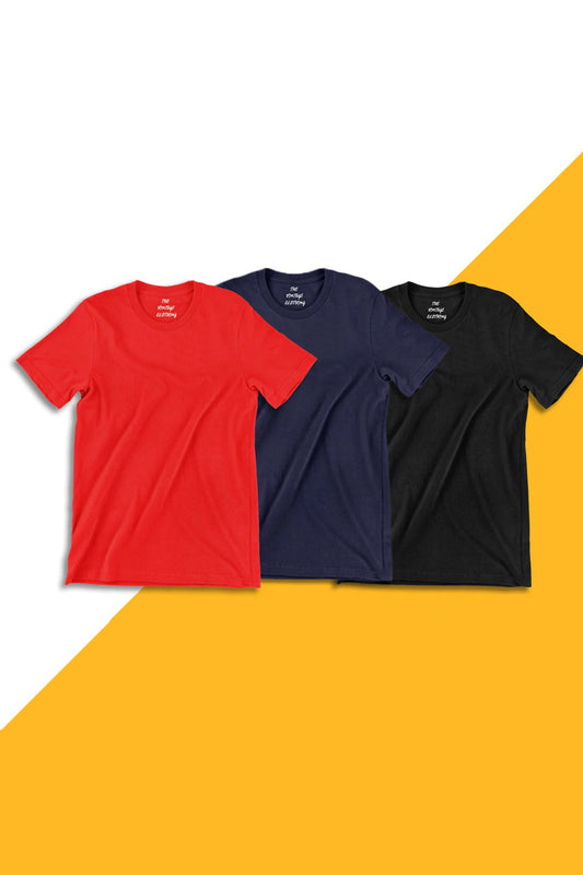Pack-Of-3-Plain-Half-Sleeves-T-Shirts-2