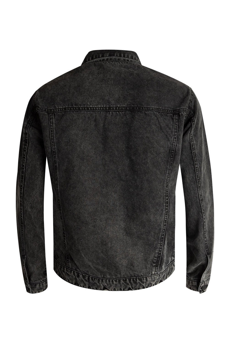 Black Faded Denim Jacket HMJDW210004