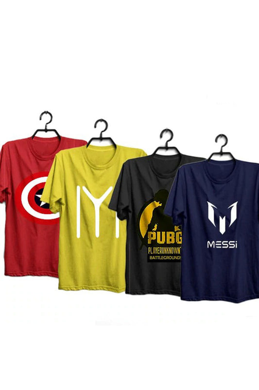 Pack Of 4 Printed T-Shirts 2