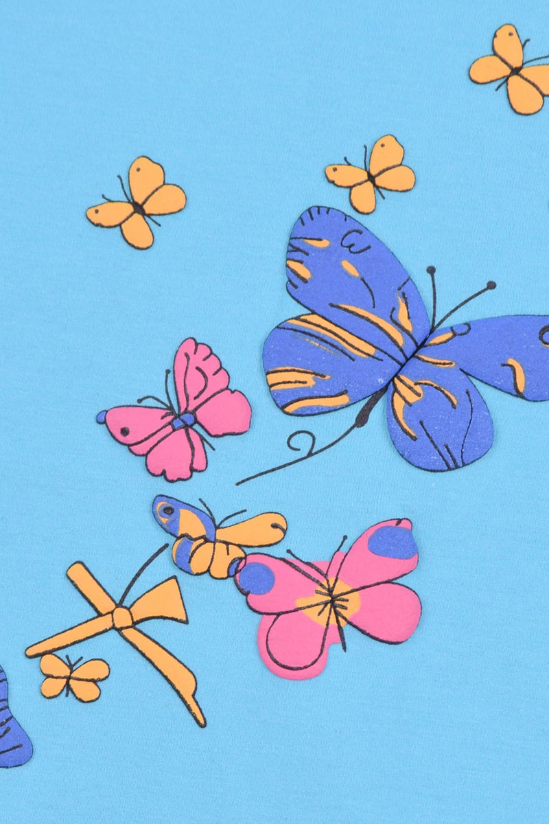 Girl's Butterflies Graphic Tee Shirt