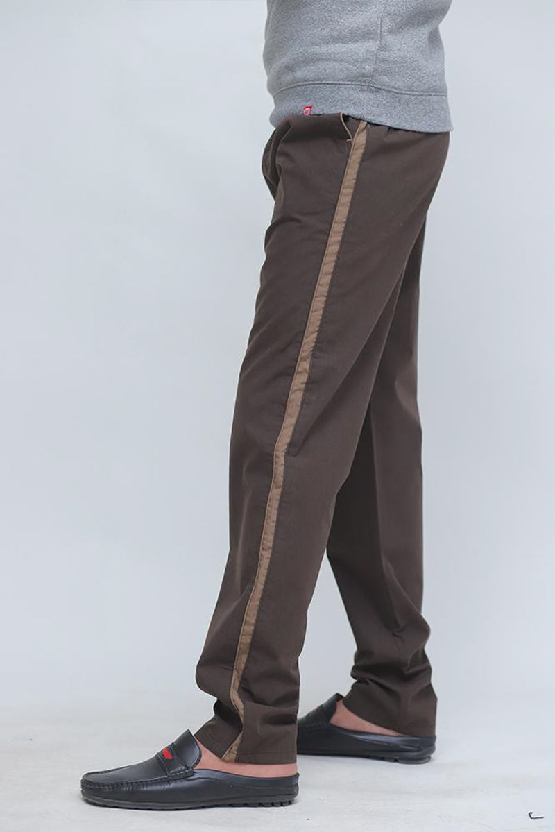 Chocolate brown easy wear trousers