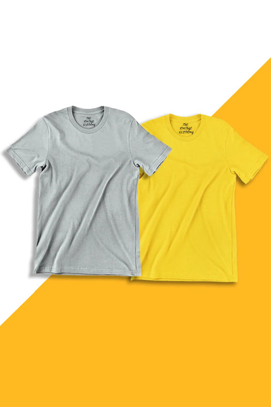 Pack Of 2 Plain Half Sleeves T-Shirts 2