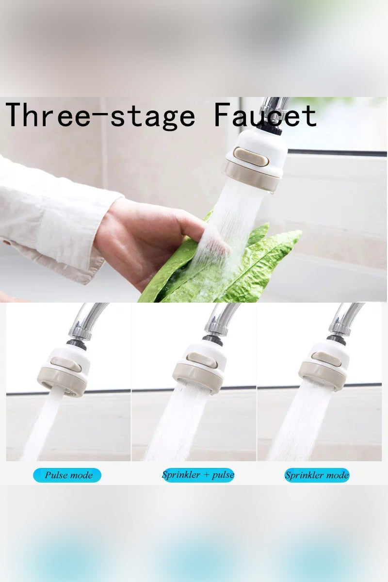 360° Degree Rotatable 3 Stage Faucet Aerator