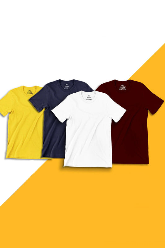 Pack-Of-4-Plain-Half-Sleeves-T-Shirts-4