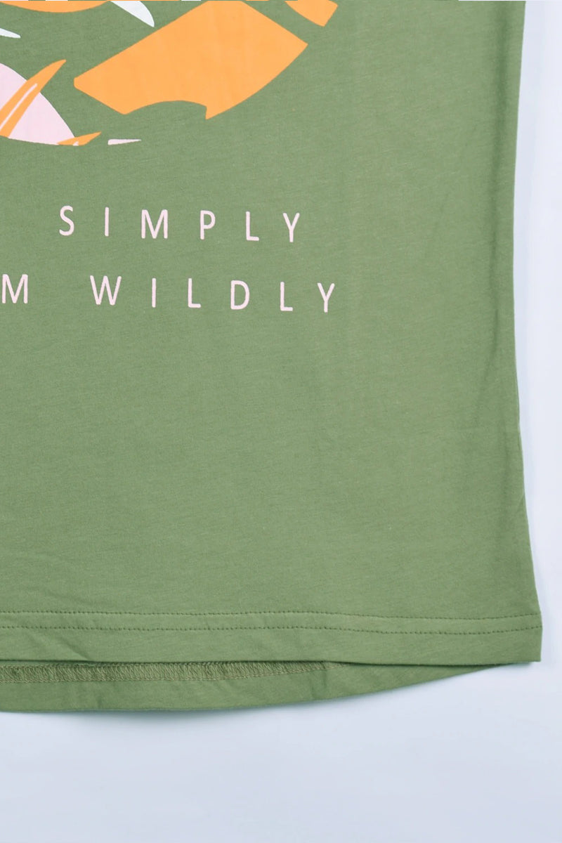 Women's Live Simply, Bloom Wildly Graphic Tee Shirt