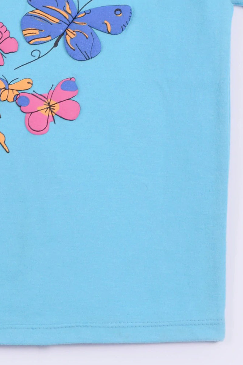 Girl's Butterflies Graphic Tee Shirt