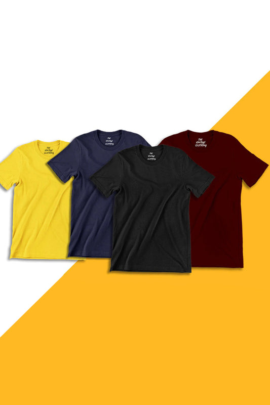 Pack-Of-4-Plain-Half-Sleeves-T-Shirts-5