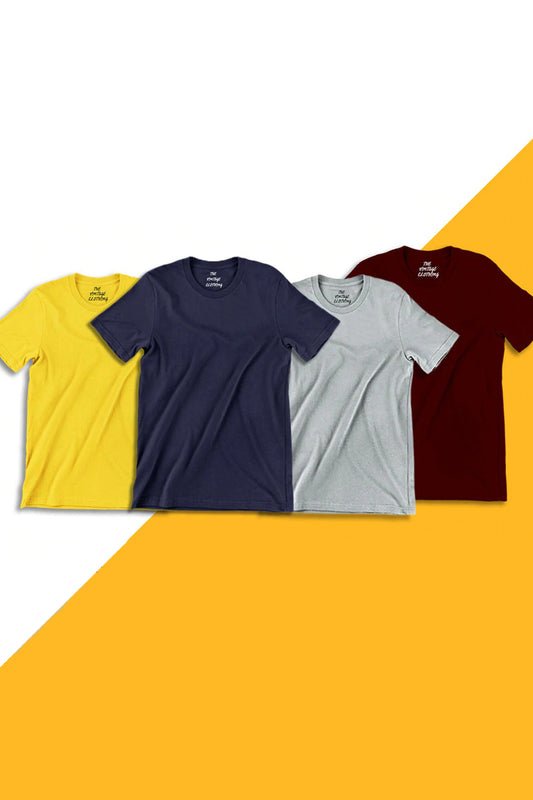 Pack-Of-4-Plain-Half-Sleeves-T-Shirts-7