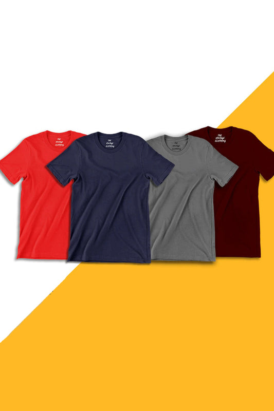Pack-Of-4-Plain-Half-Sleeves-T-Shirts-9