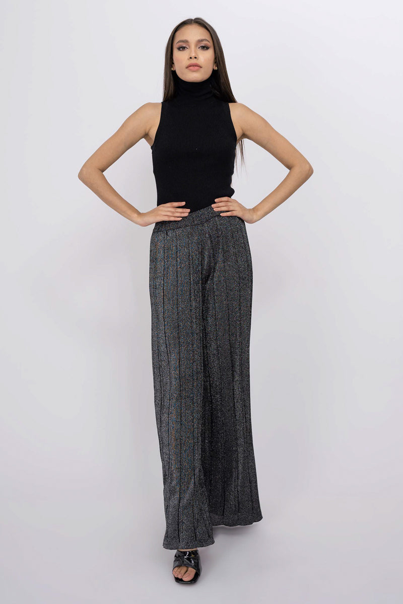 HNH Joan Knit Trousers TRS0041-BLK