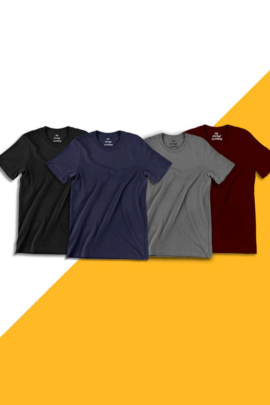 Pack-Of-4-Plain-Half-Sleeves-T-Shirts-10
