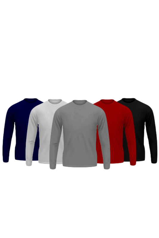 Pack-Of-5-Round-Neck-Full-Sleeves-T-Shirts-1