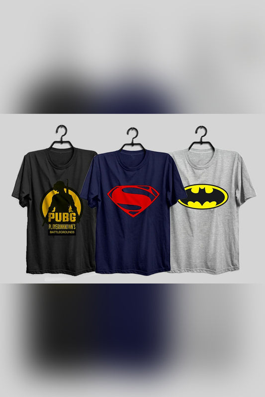 Pack Of 3 Printed T-Shirts 15