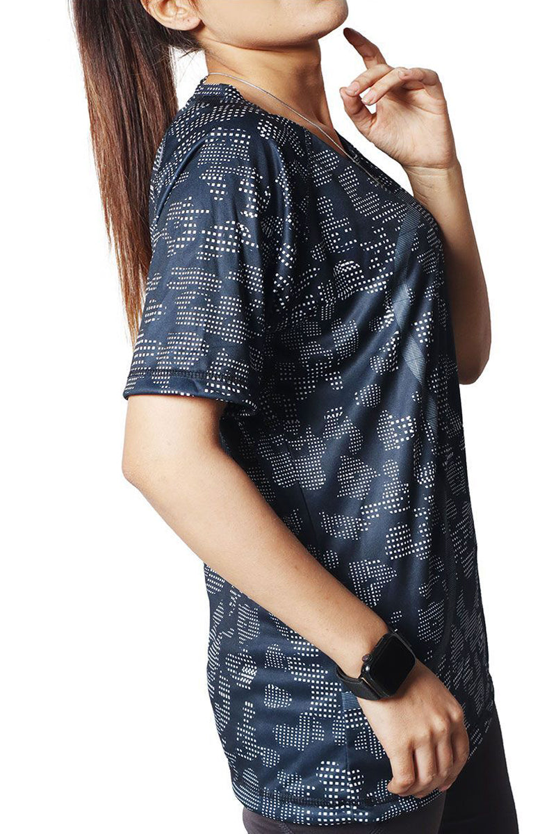 Flush Women’s Activewear T-shirt Short Sleeve Workout T-Shirt for Women Black