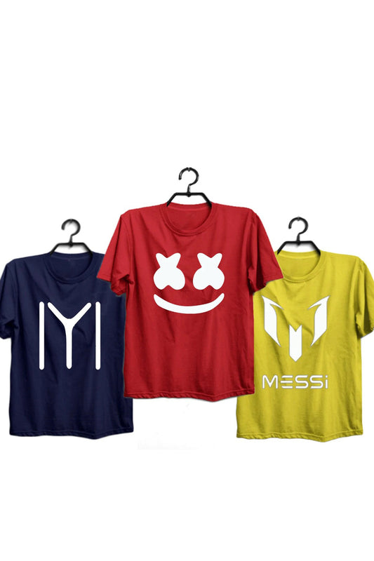 Pack Of 3 Printed T-Shirts 12