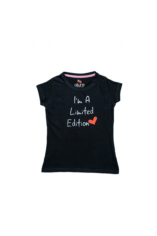 AllureP Girls T-Shirt Limited Black