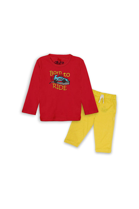 AllureP T-shirt D Red Born Yellow Trousers