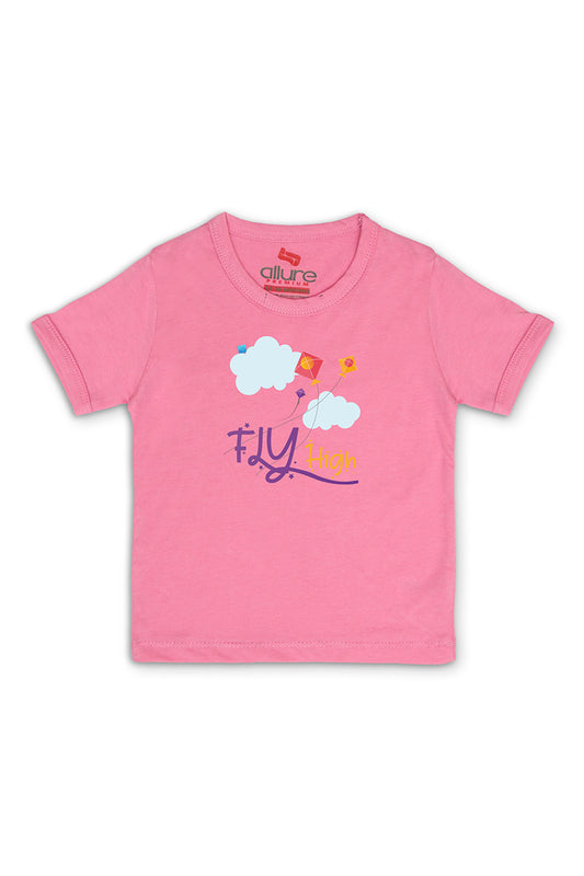 Allurepremium T-shirt H-S D Pink Kite