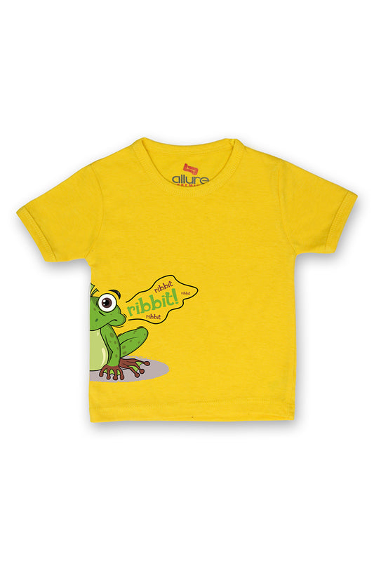 Allurepremium T-shirt H-S Yellow Frog