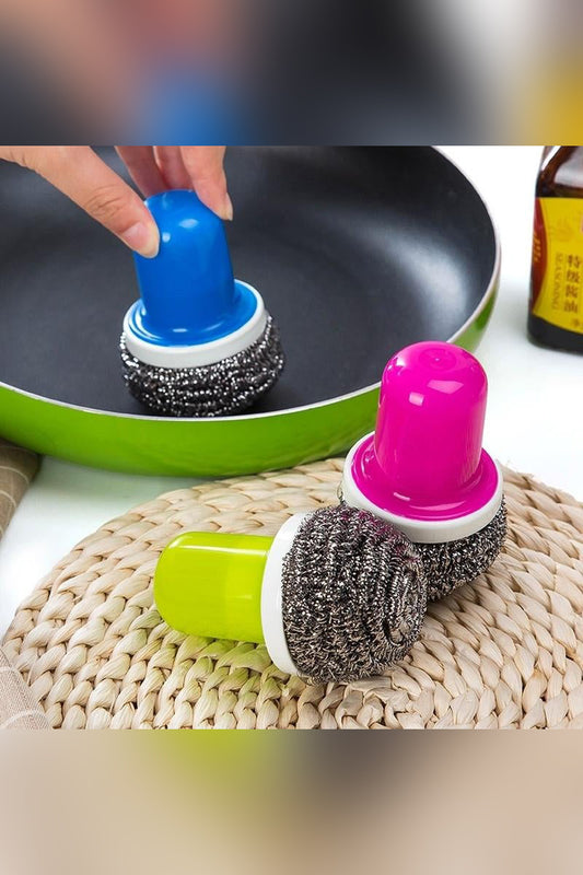 Steel Wire Ball Handle Brush For Cleaning