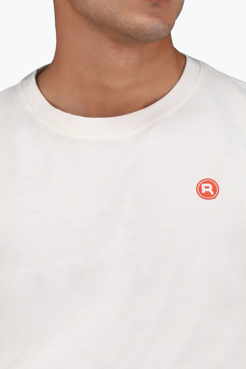 Basic White Crewneck Logo T-Shirt
