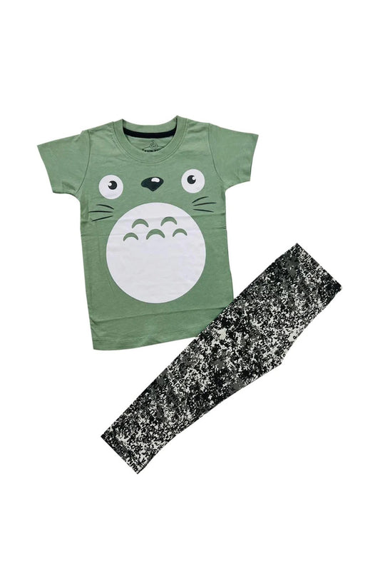 Bubbly Cat Tee with Tights
