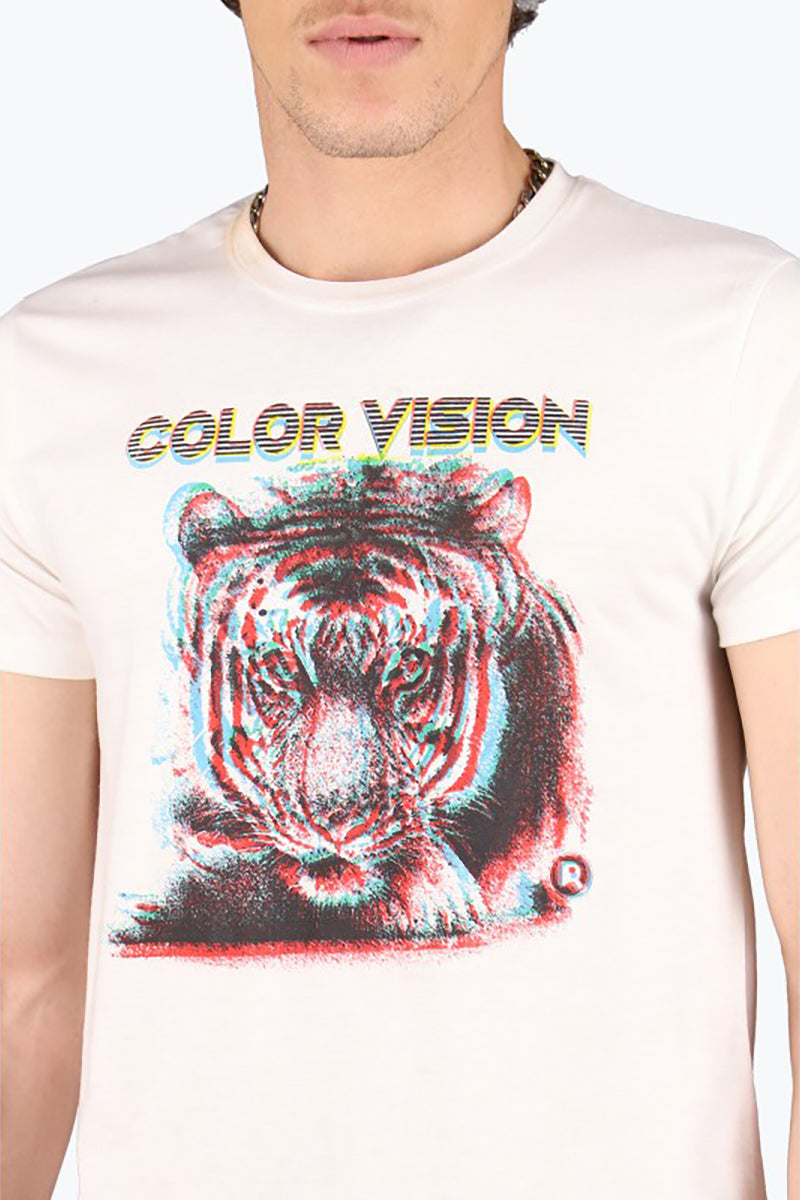 Colour Vision Print Cotton T-Shirt