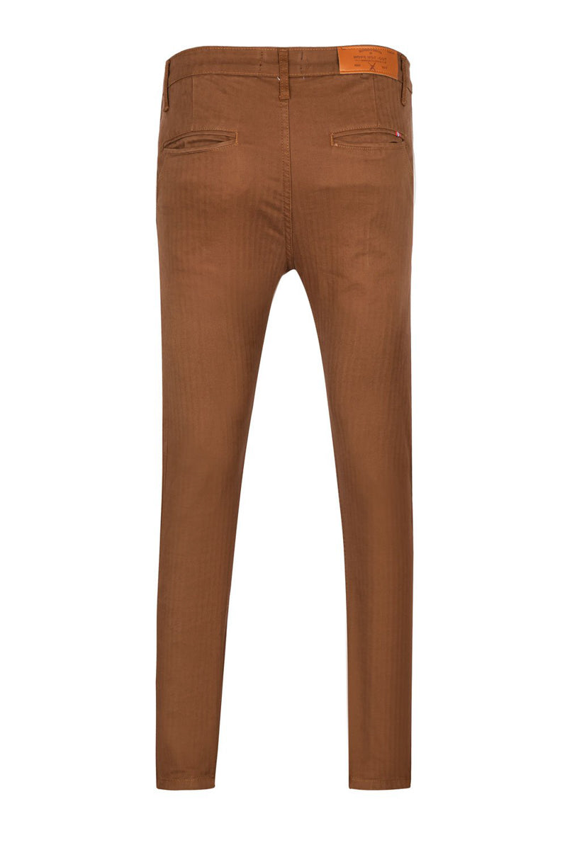 Brown Slim Fit Chino HMNDS210416