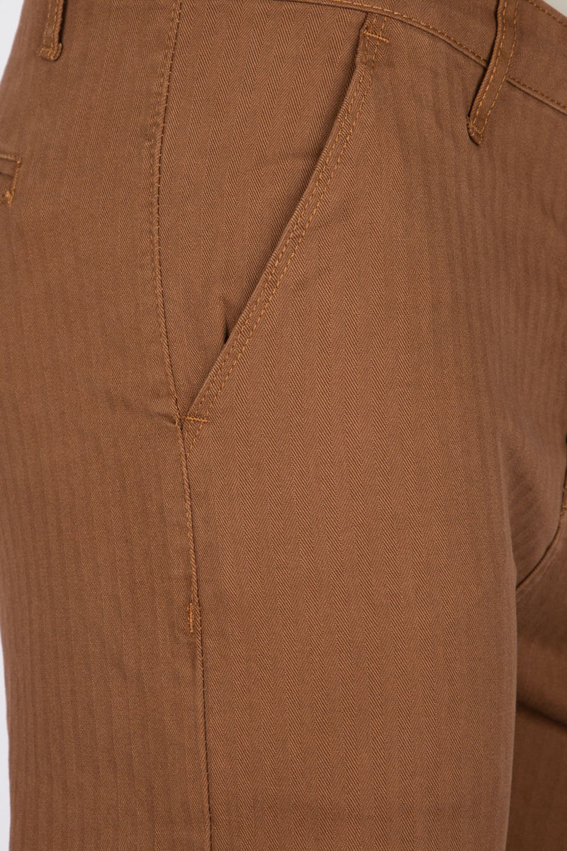 Brown Slim Fit Chino HMNDS210416