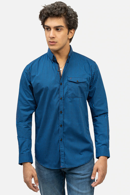 Casual Shirt Full Sleeve Navy Blue