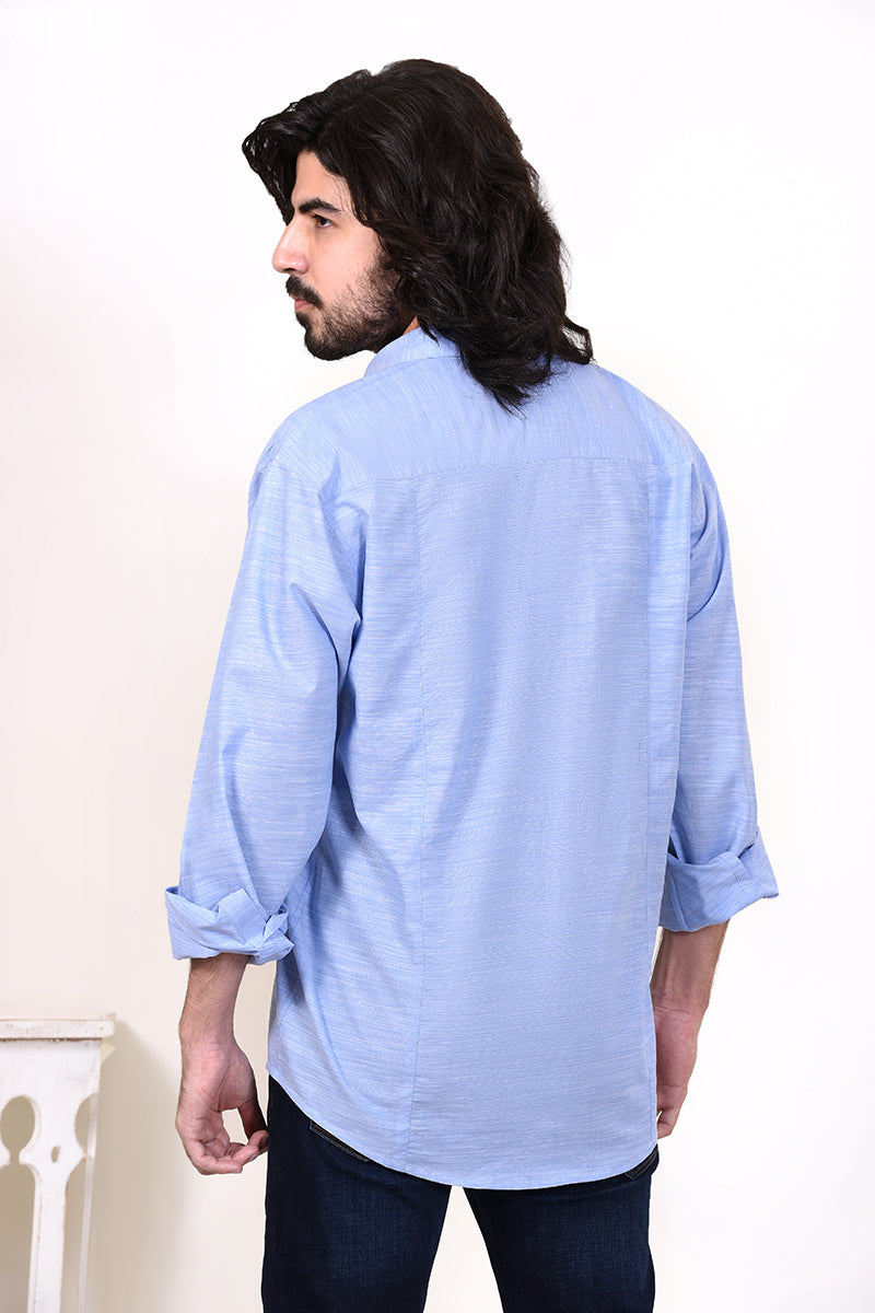 Gts-6087 Fashion Shirt Blue