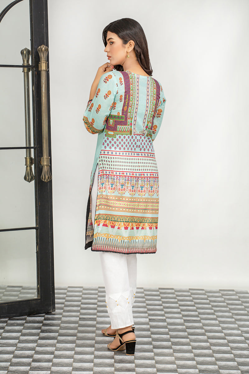 Ladies Embroidered with Digital Printed Shirt
