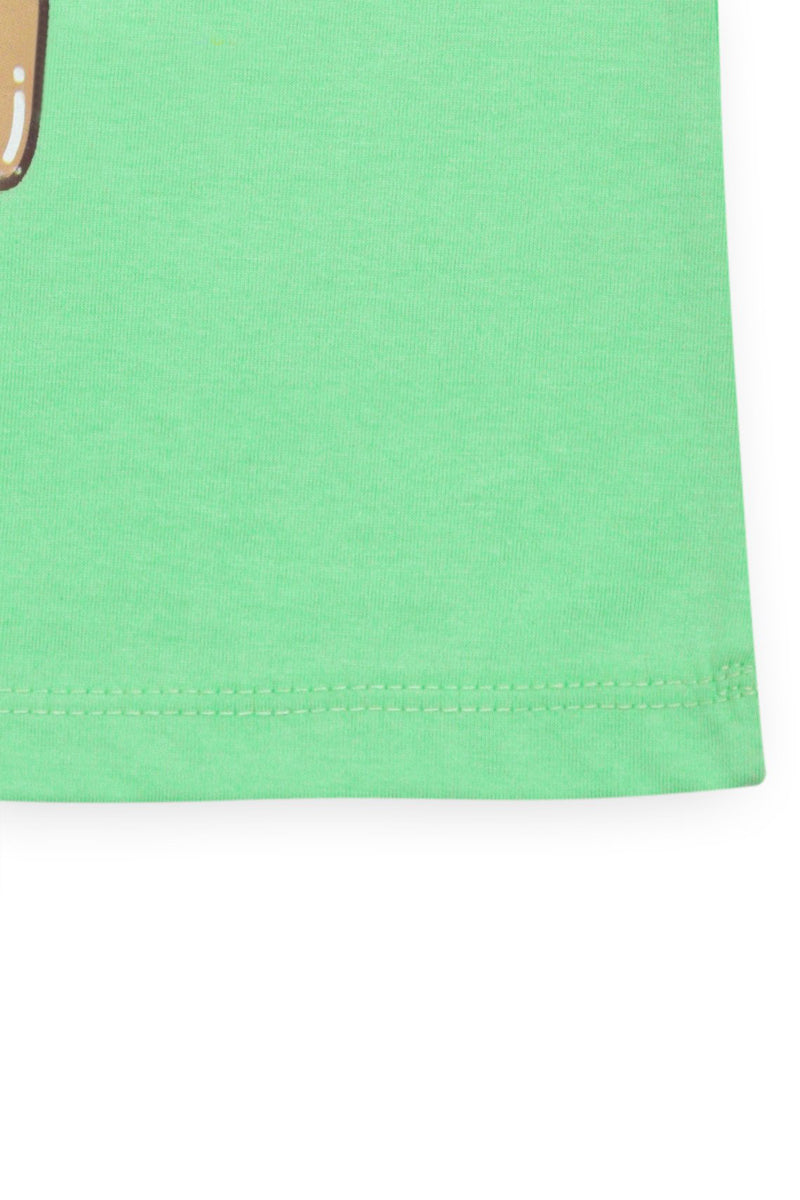 Green T-Shirt Ice Cream Printed Design
