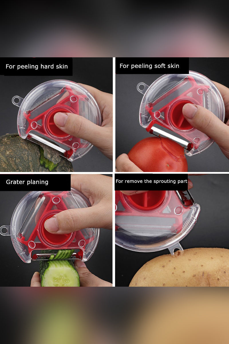 Multifunctional Round Fruits and Vegetables Peeler 3 in 1