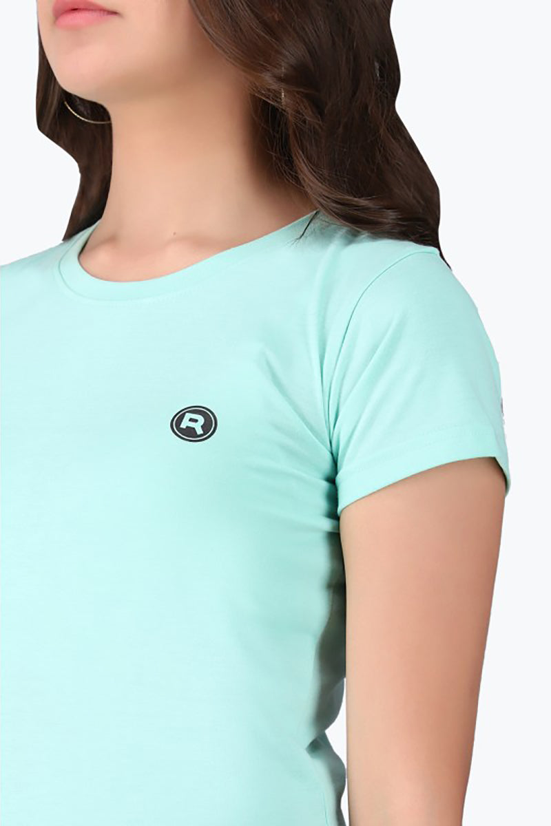 Rivvet Logo Print Celeste T-Shirt
