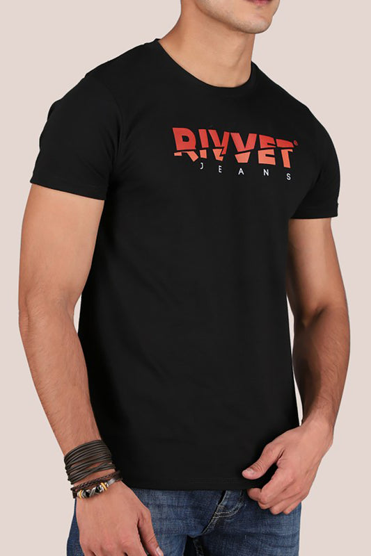 Rivvet Logo Print T-Shirt