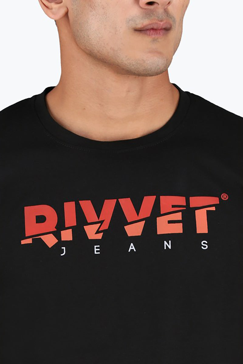 Rivvet Logo Print T-Shirt