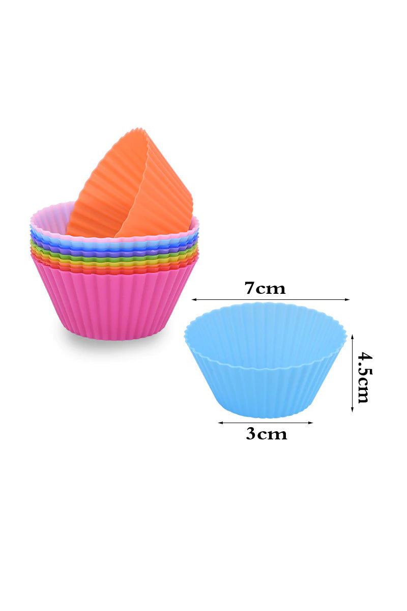 Silicone Cup Cake Mould- Pack Of 3
