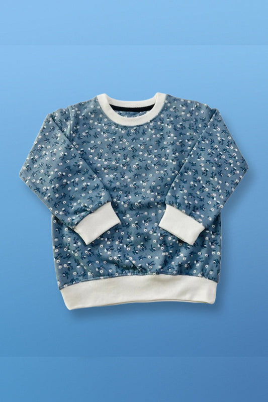 Sky Floral Sweatshirt -1