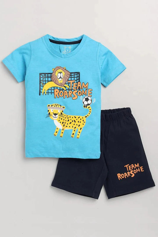 Team Roar Some Tee with Shorts - 1