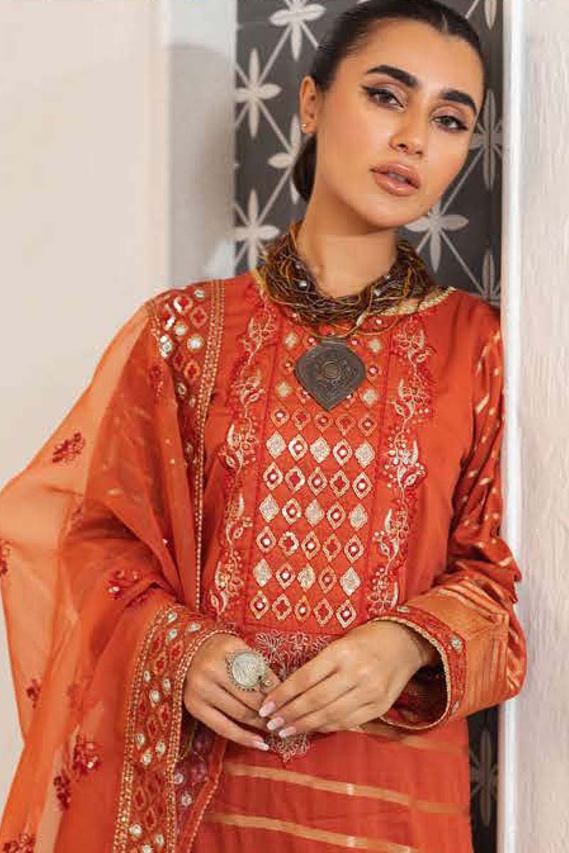 Zellbury Embroidered Jacquard Suits Unstitched 3 Piece ZB22UL