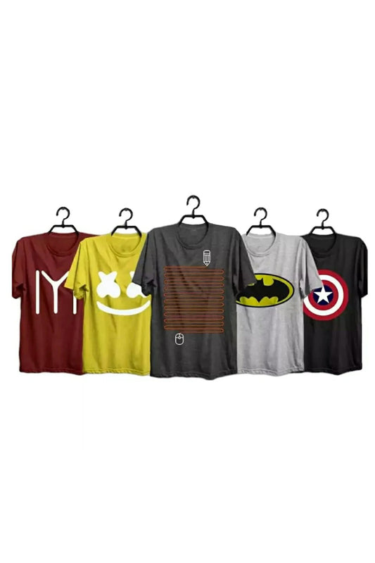 Pack-Of-5-Printed-T-Shirts-1