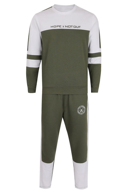 Fashion Athleisure Set with Cut and Sew Panels-HMTSW210001