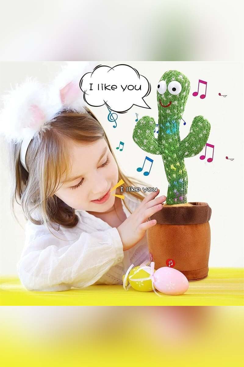 Dancing Cactus Toys Speak Electronic Plush Toys Twisting Singing Dancer Talking Novelty Funny Music