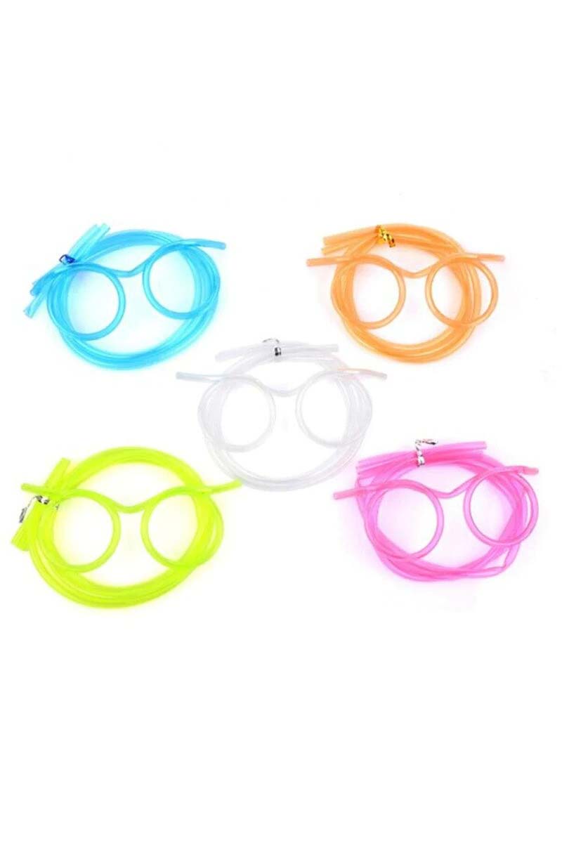 Drinking Straw Glasses Funny for Kids & Adults