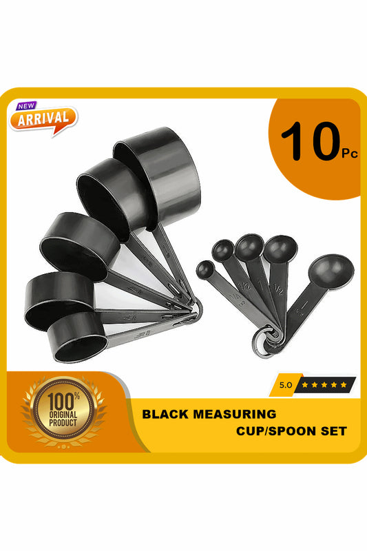 Black Measuring Cup/Spoon Set