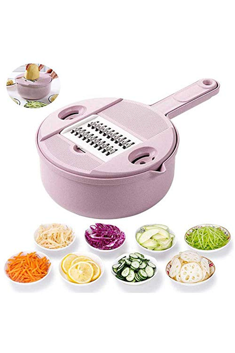 High Quality Multifunction Chopper, Slicer, Cutter and Grater (Multiple Blades) (random color)
